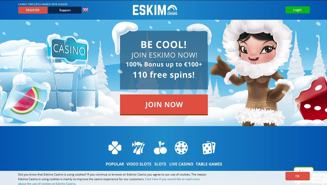 Online Roulette spelen bij Eskimo Casino